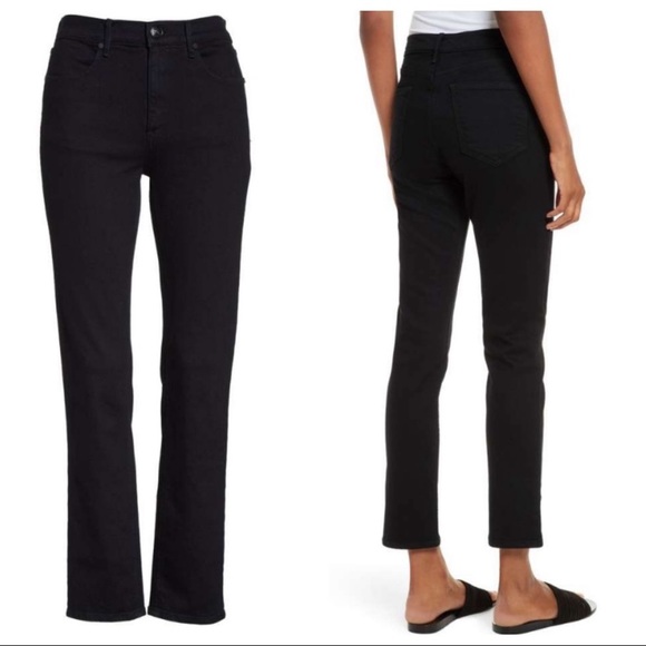 Rag & Bone High Waist Cigarette Leg Coal Jeans - Picture 2 of 8